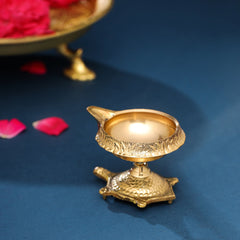 Brass Tortoise Kuber Diya (2.2 Inch)