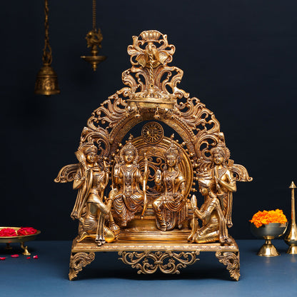 Brass Superfine Majestic Ram Darbar Statue (23 Inch)