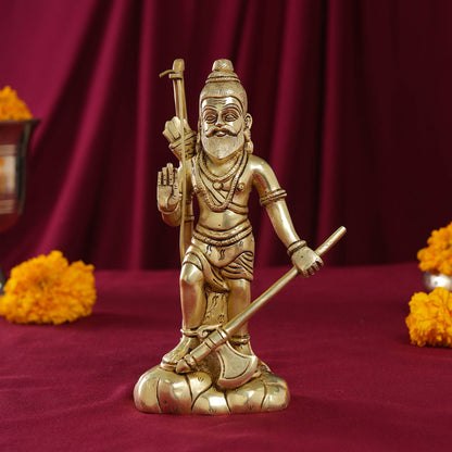 Brass Lord Parshuram Idol (7.5 Inch)