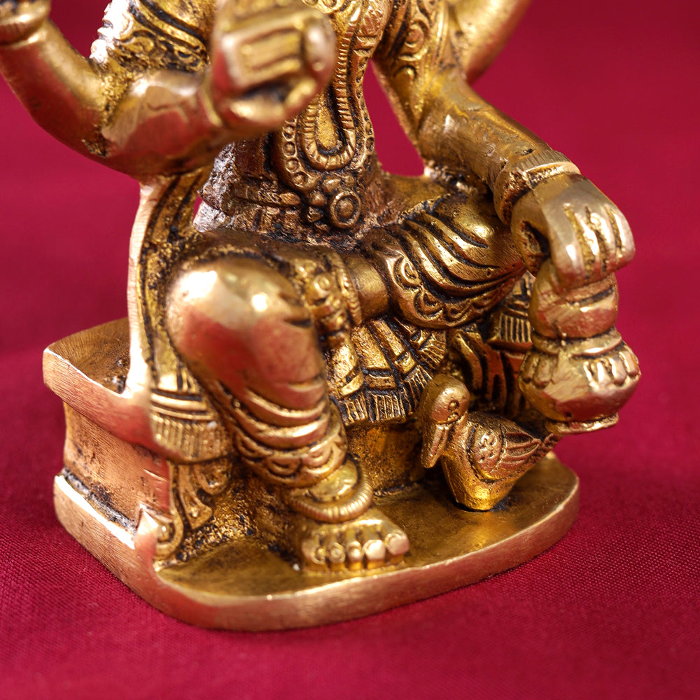 Brass Lord Vishwakarma Idol (4.5 Inch)