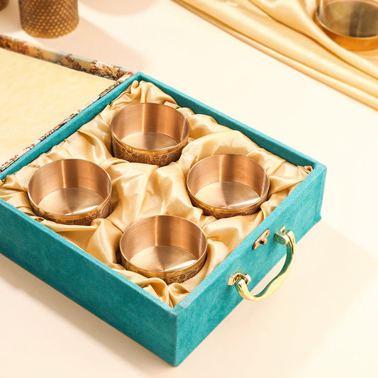 Brass Dry Fruit Bowl Box Hamper