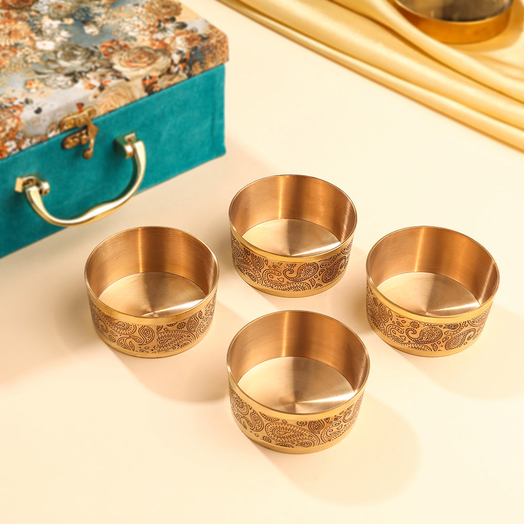 Brass Dry Fruit Bowl Box Hamper