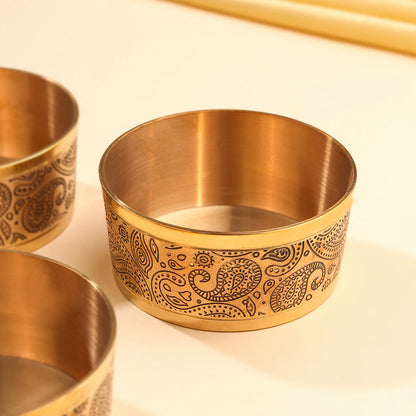 Brass Dry Fruit Bowl Box Hamper