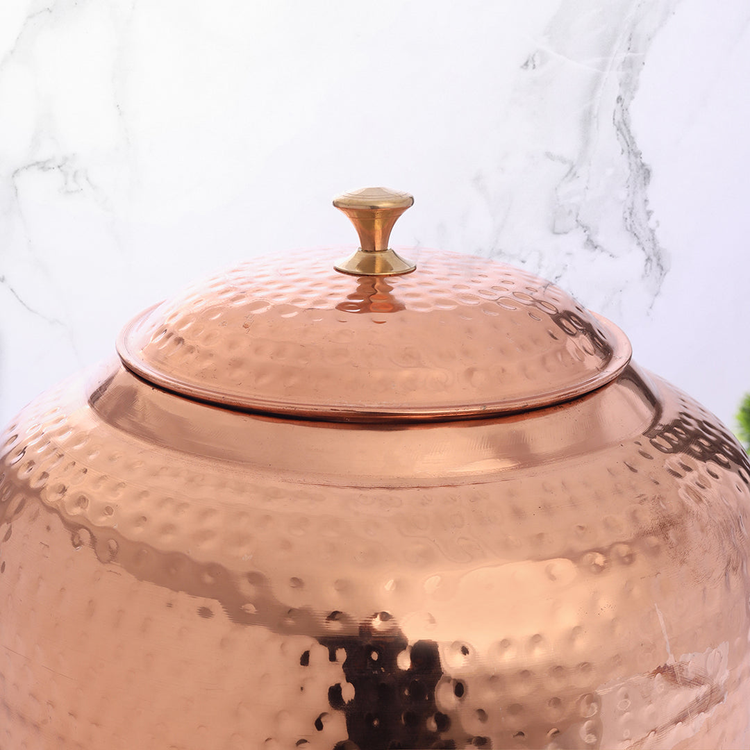 Copper Hammered Water Dispenser (16 Inch)