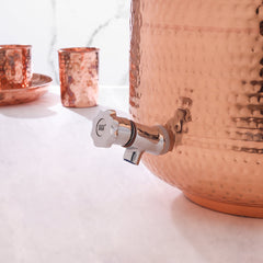 Copper Hammered Water Dispenser (16 Inch)