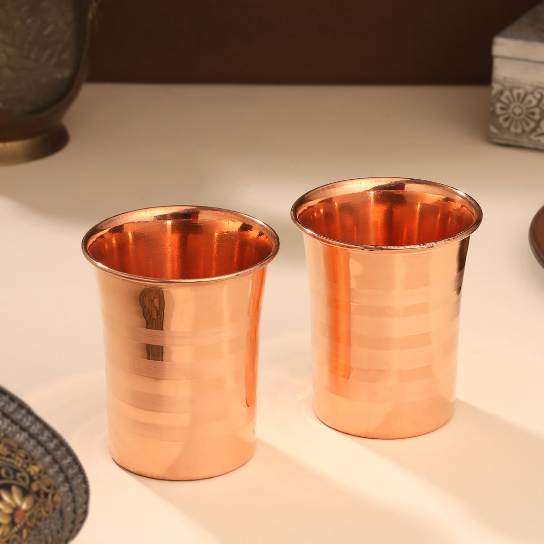 Copper Glass Pair (4 Inch)