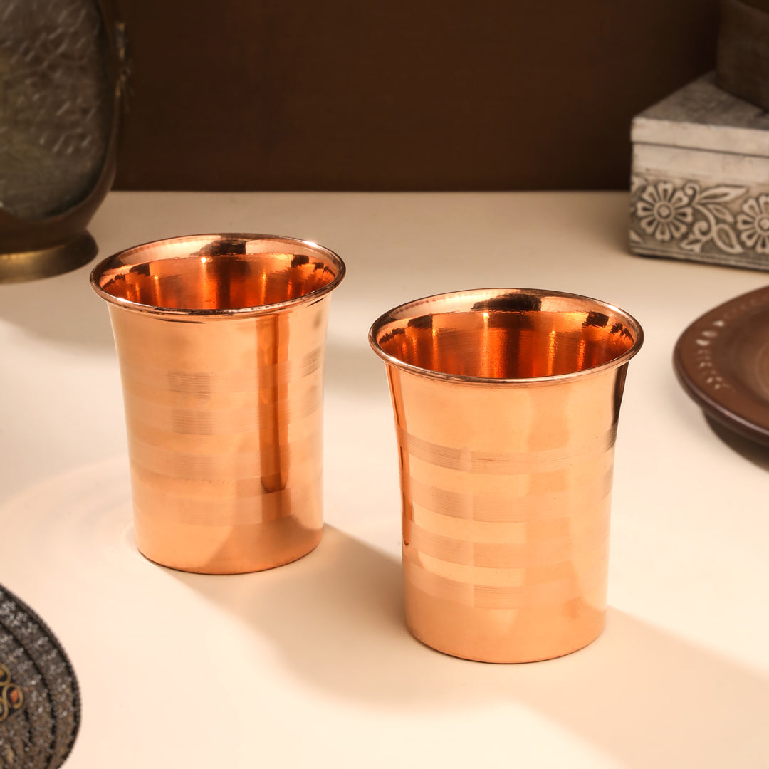 Copper Glass Pair (4 Inch)