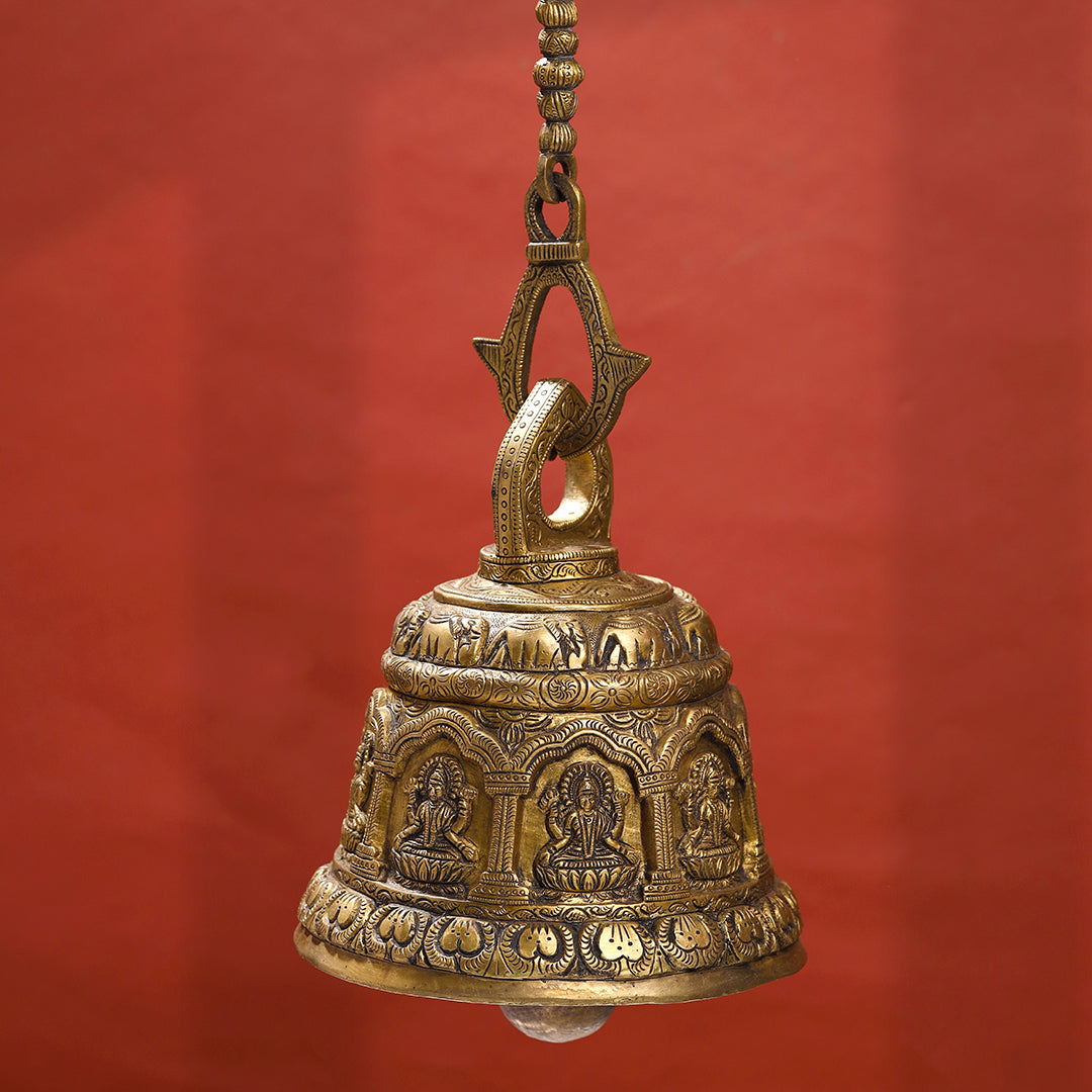 Brass Superfine Wall Hanging Temple Bell (33.5 Inch)