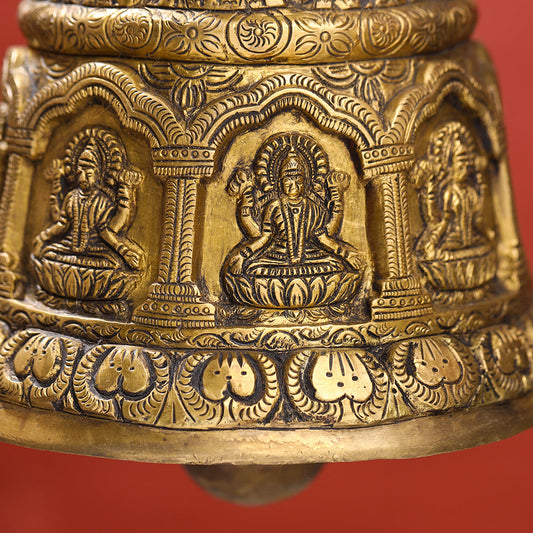 Brass Superfine Wall Hanging Temple Bell (33.5 Inch)