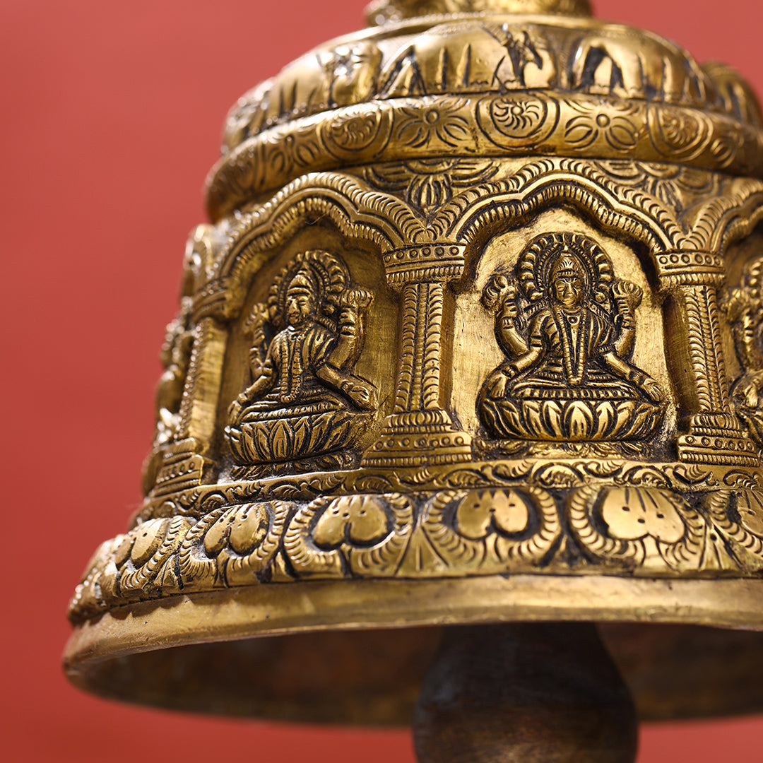 Brass Superfine Wall Hanging Temple Bell (33.5 Inch)
