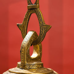 Brass Superfine Wall Hanging Temple Bell (33.5 Inch)