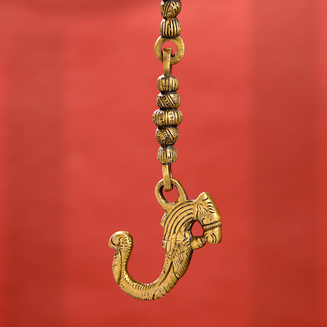 Brass Superfine Wall Hanging Temple Bell (33.5 Inch)