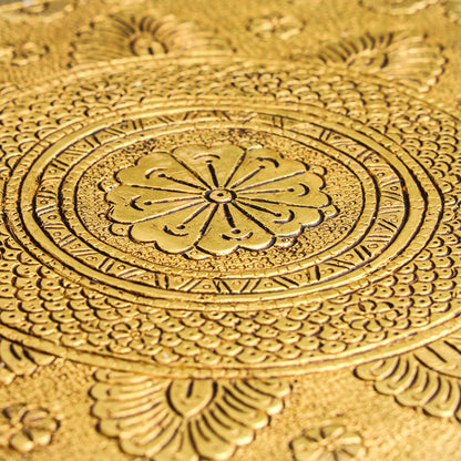 Brass Chowki With Bells (5 Inch)