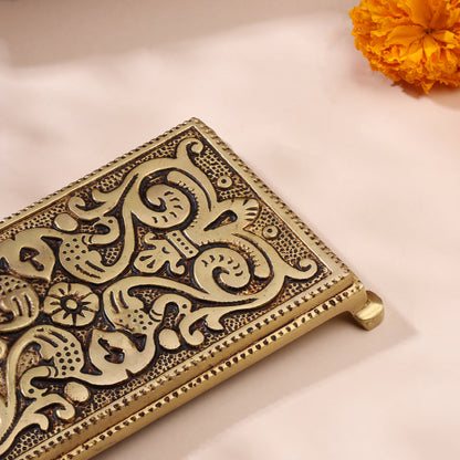 Brass Pooja Chowki (0.5 Inch)