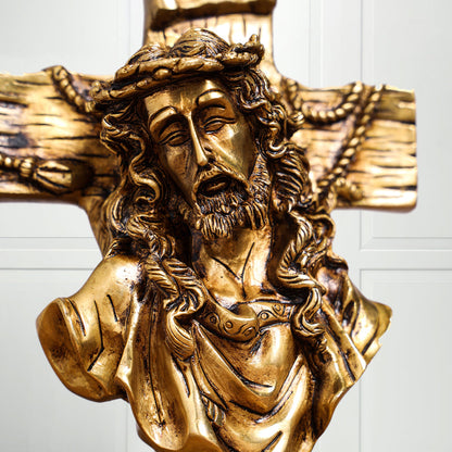 Brass Superfine God Jesus Idol (8 Inch)
