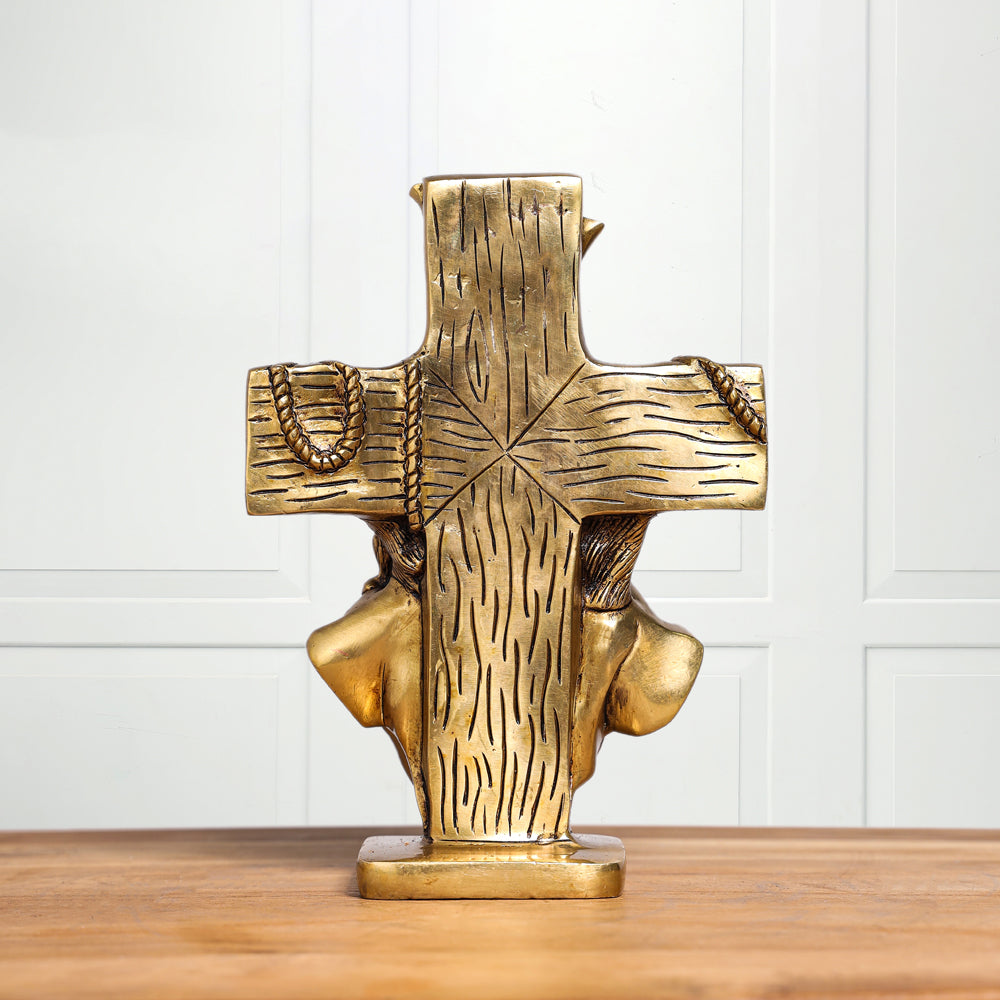 Brass Superfine God Jesus Idol (8 Inch)
