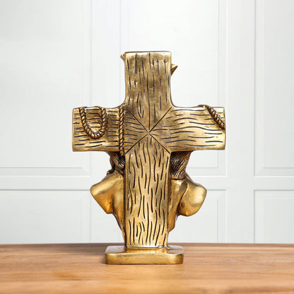 Brass Superfine God Jesus Idol (8 Inch)
