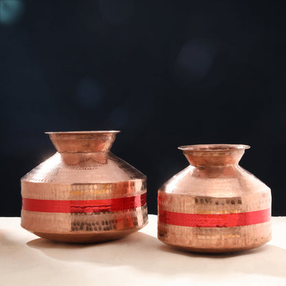 Copper Handa Chari Set Of Two
