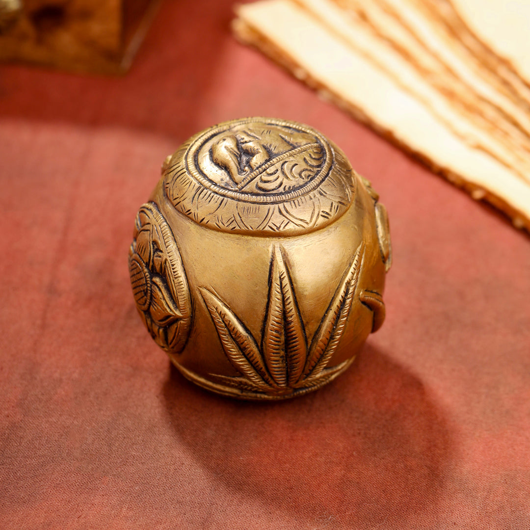 Brass Circular Paper Weight (3 Inch)