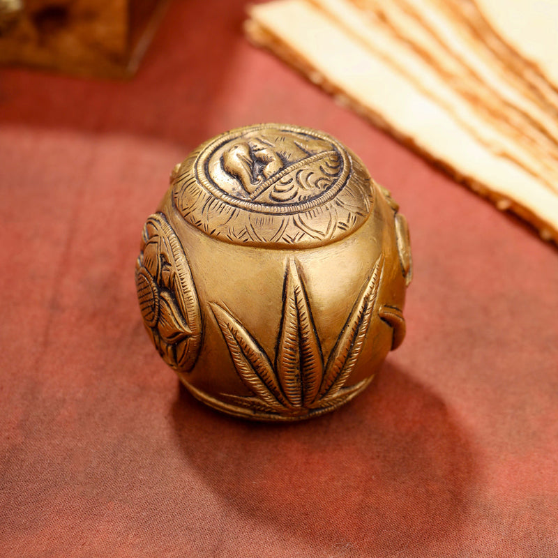Brass Circular Paper Weight (3 Inch)