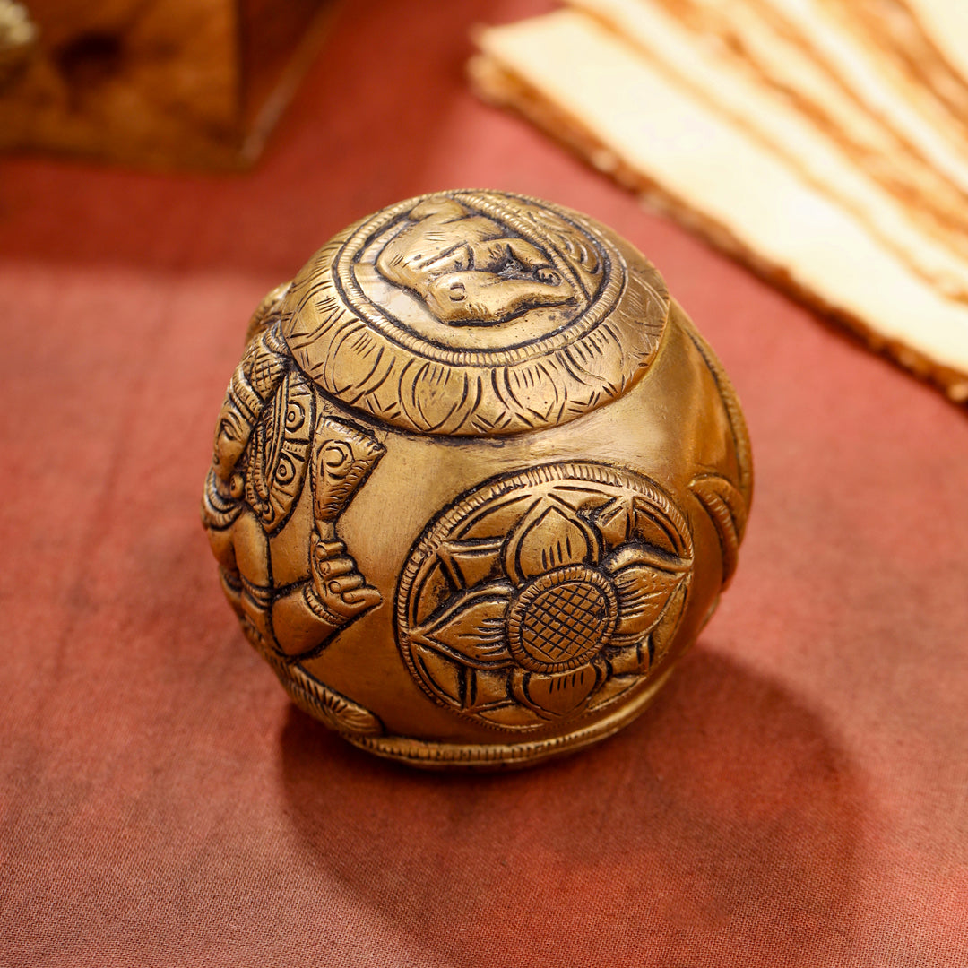 Brass Circular Paper Weight (3 Inch)