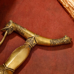 Brass Yali Sword Handle (7 Inch)