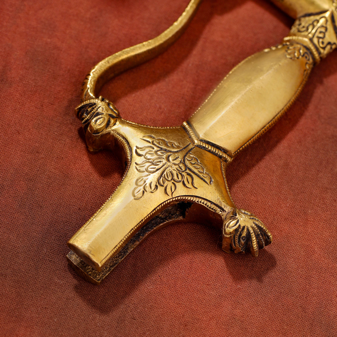 Brass Yali Sword Handle (7 Inch)