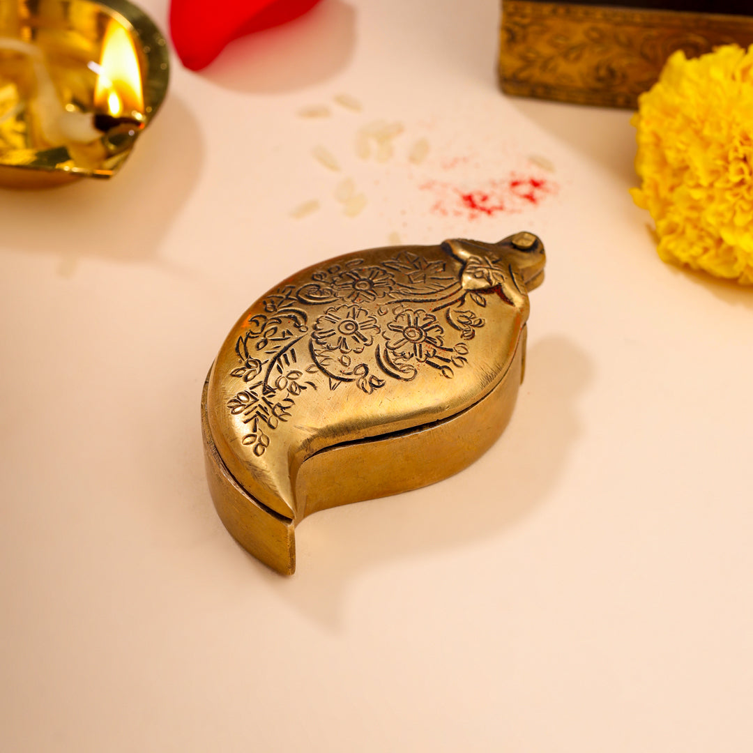 Brass Mango Sindoor/Chopda box