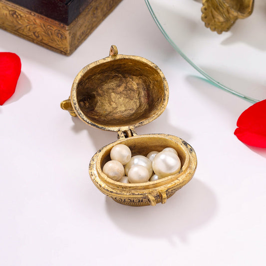 Brass Duck Sindoor/Kumkum Box (2 Inch)