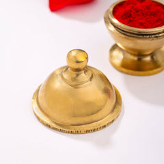 Brass Sindoor/Kumkum Box (2 Inch)