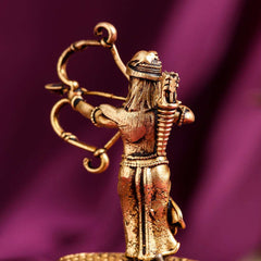Brass Handcrafted Ram Idol with Velvet Gift Box (2.5 Inch)