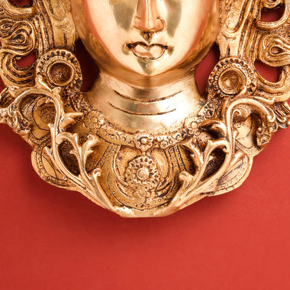 Brass Tara Face Wall Hanging