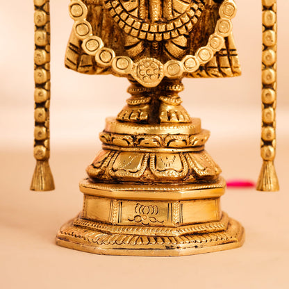 Brass Tirupati Balaji/Venkateshwar Idol (10.5 Inch)