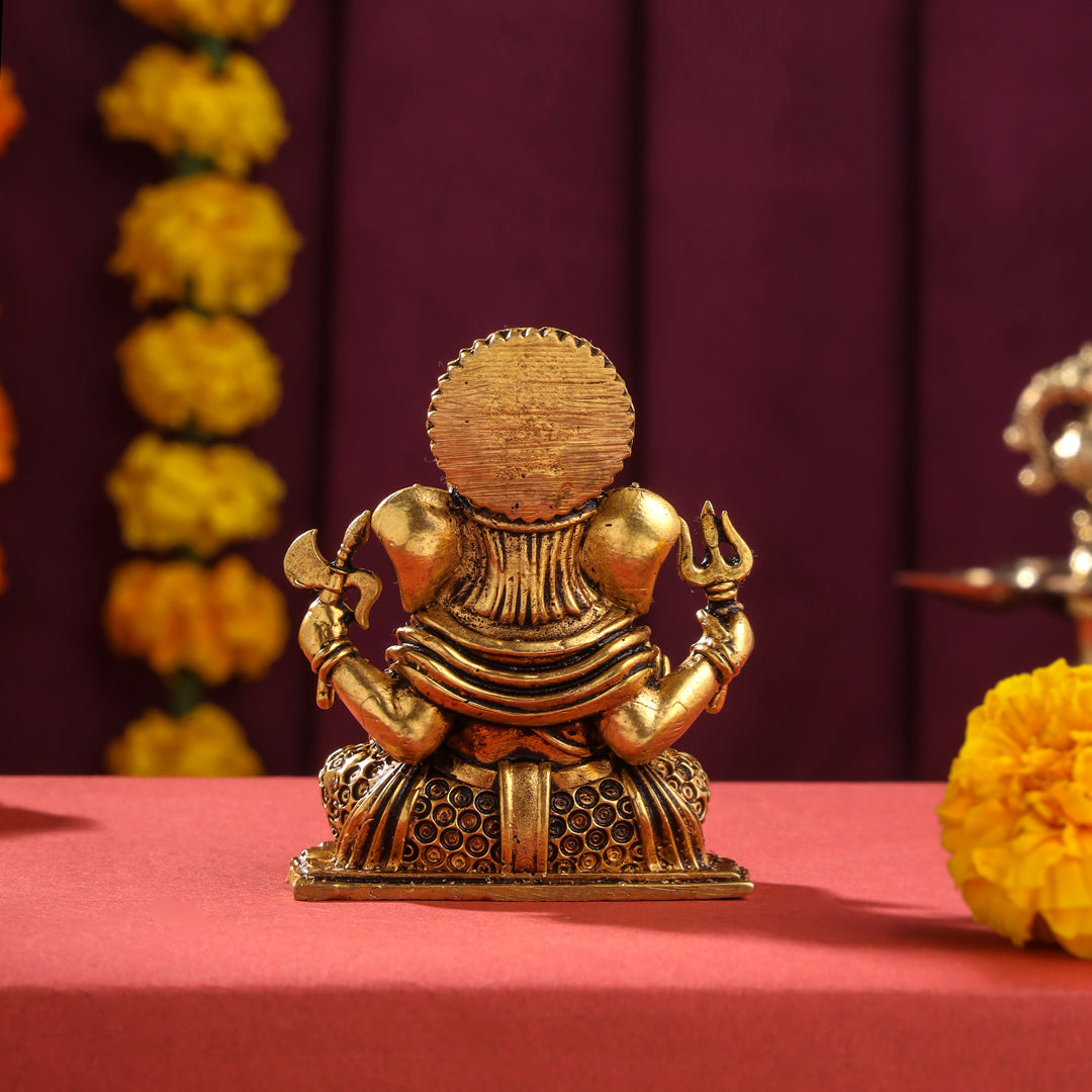 Brass Superfine Lord Ganesha Idol (3.5 Inch)