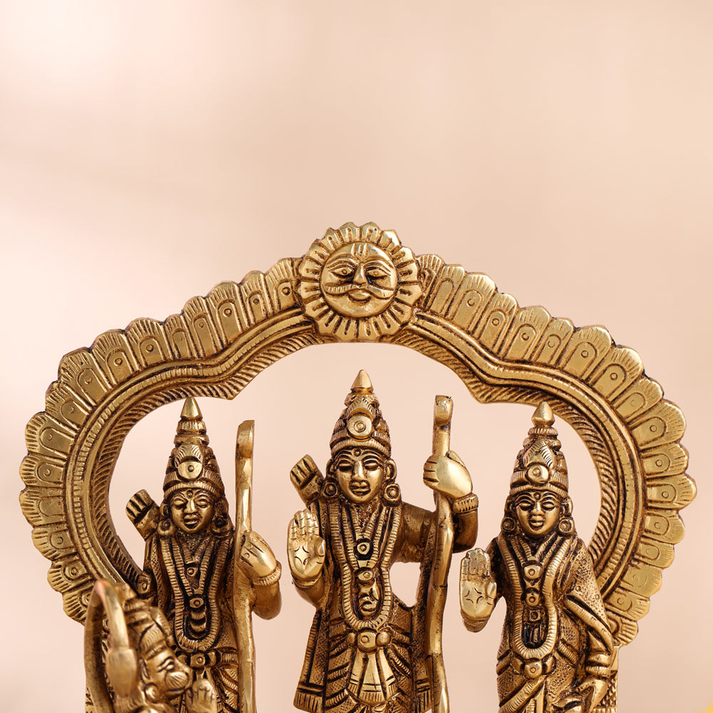 Brass Ram Darbar Statue (8 Inch)