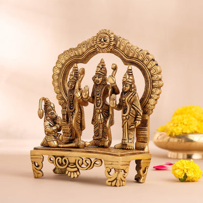 Brass Ram Darbar Statue (8 Inch)