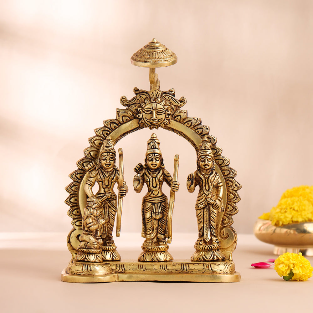 Brass Ram Darbar Statue (10.5 Inch)