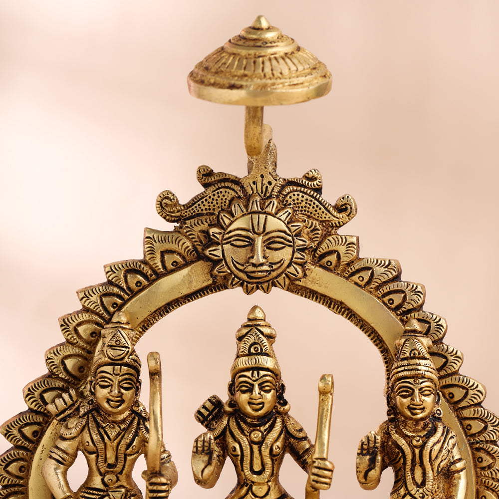 Brass Ram Darbar Statue (10.5 Inch)