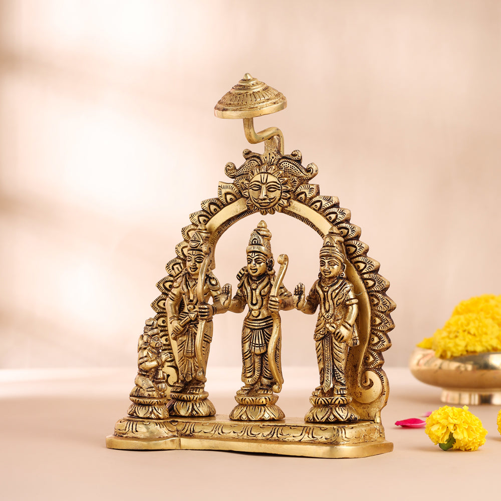 Brass Ram Darbar Statue (10.5 Inch)