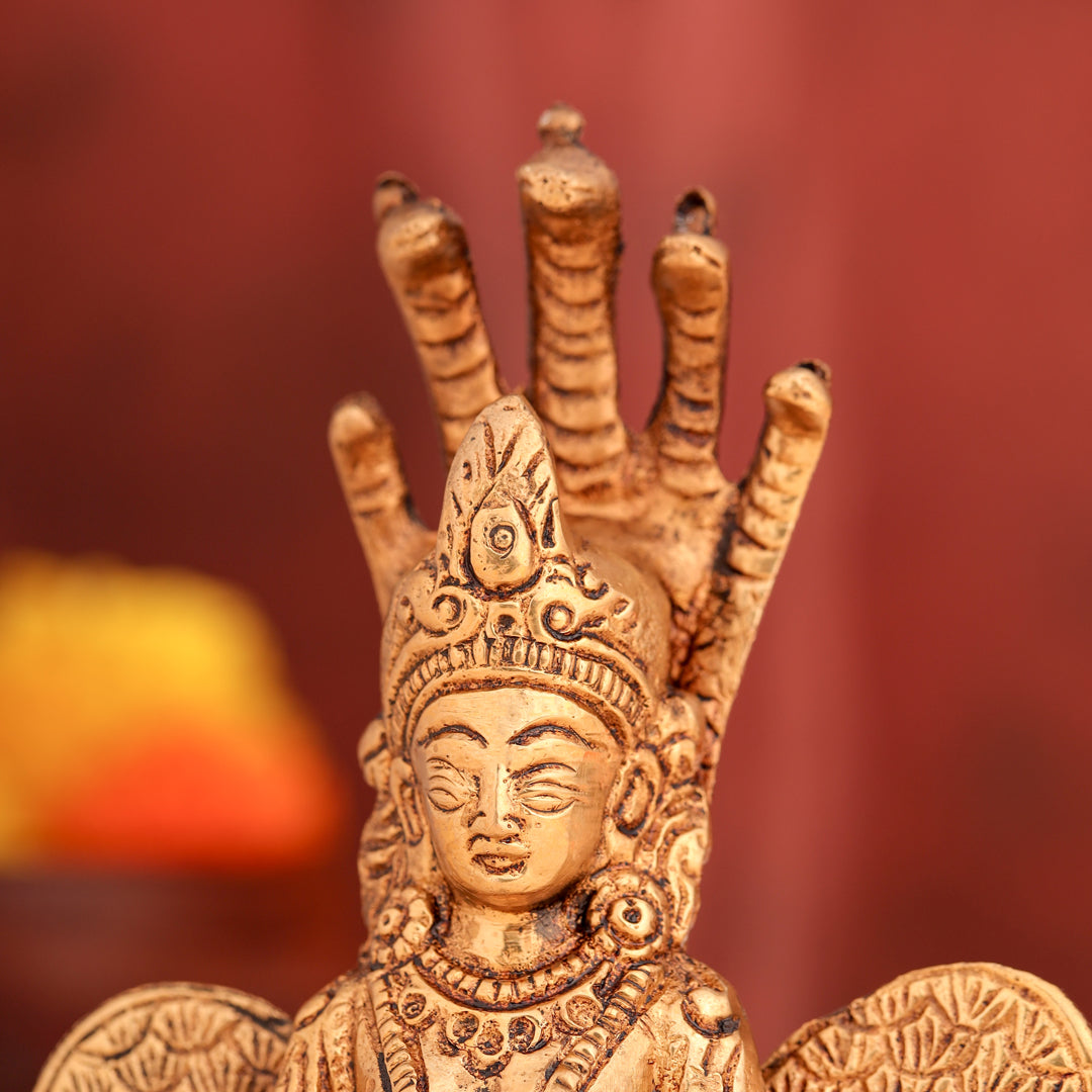 Brass Naag Kanya Statue (5.5 Inch)