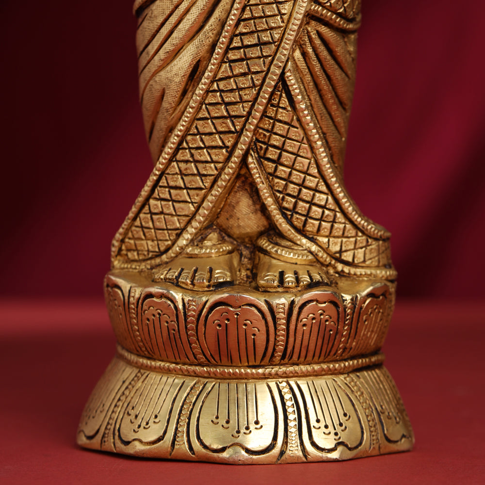 Brass Tirupati Balaji/Venkateshwar Idol Wall Hanging (15.5 Inch)