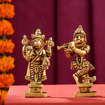 Brass Superfine Dashavatara / Vishnu Avatar Statue Set (3.5 Inch)