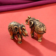 Brass Superfine Elephant pair Festive Gift Hamper