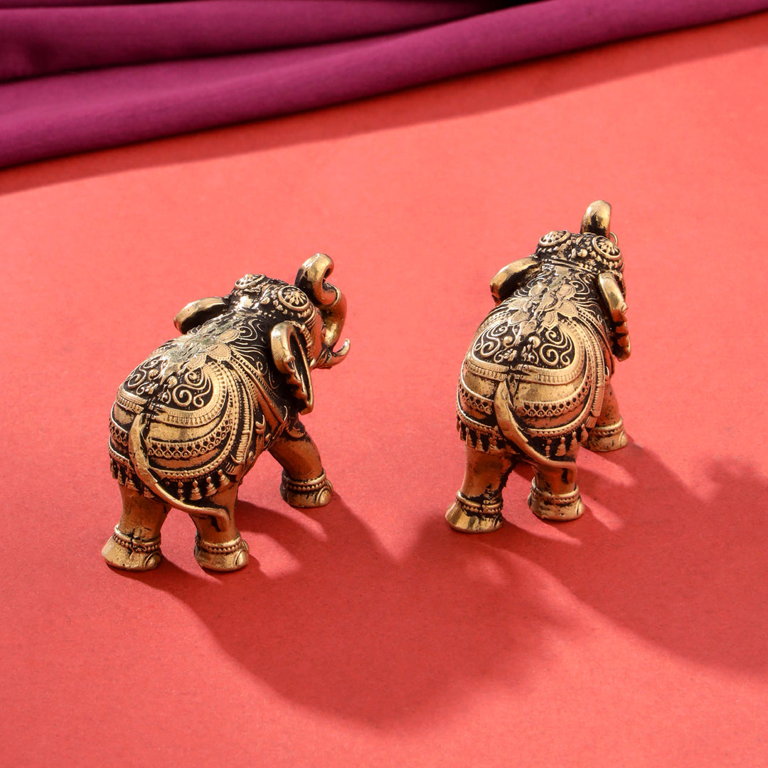 Brass Superfine Elephant pair Festive Gift Hamper