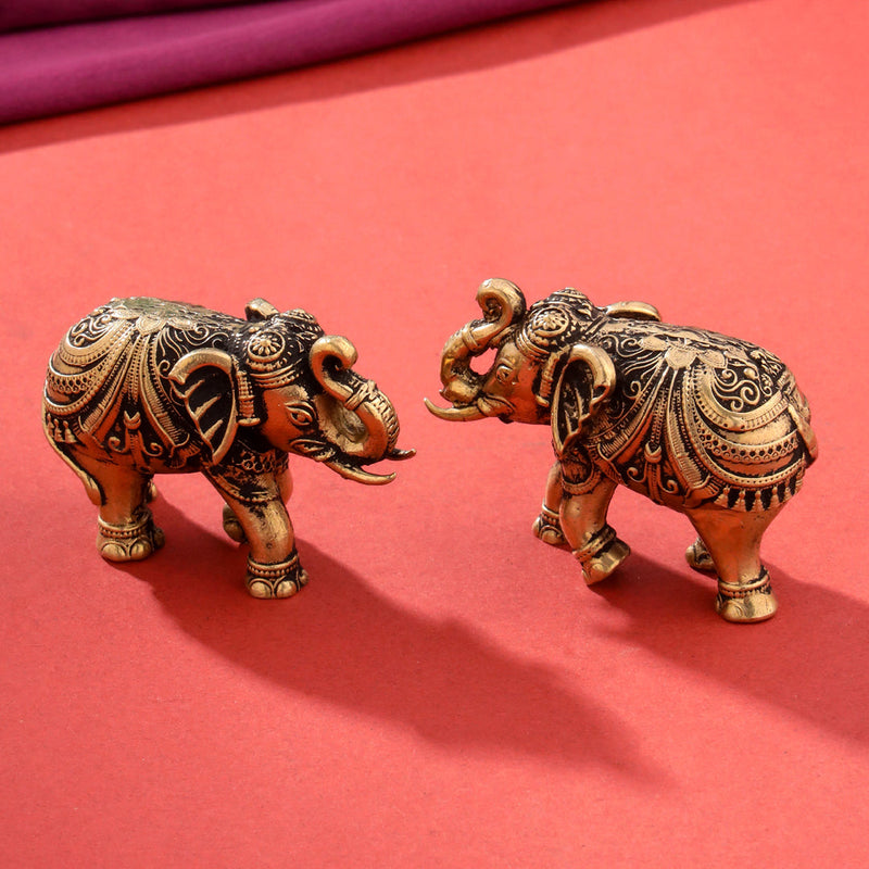 Brass Superfine Elephant pair Festive Gift Hamper