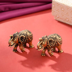 Brass Superfine Elephant pair Festive Gift Hamper