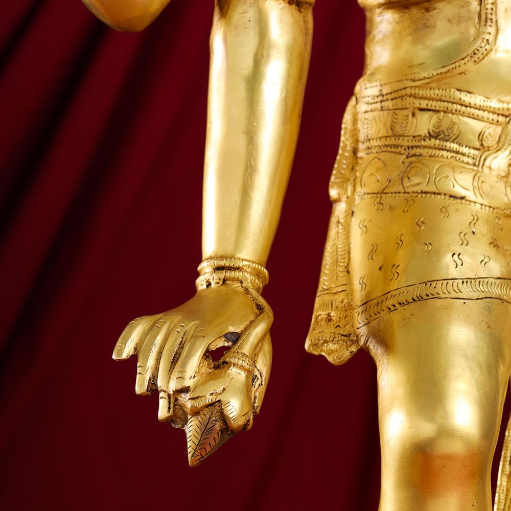 Brass Ardhanarishwara Statue (35 Inch)