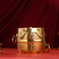 Brass Kerala Rice Vessel (8 Inch)