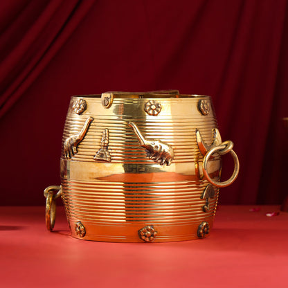 Brass Kerala Rice Vessel (8 Inch)
