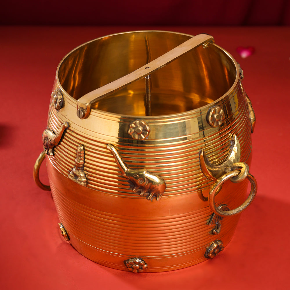 Brass Kerala Rice Vessel (8 Inch)